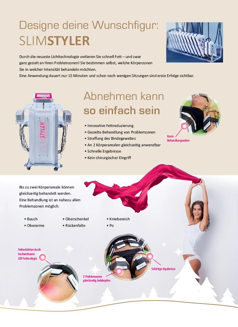 3 Monate Slimstyer nur 149 € - Weihnachtsangebot im Solarium und Sonnenstudio AMBIENTE Sun & Beauty in Berlin-Buckow